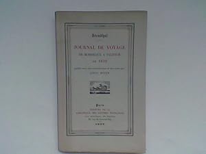 Journal de voyage de Bordeaux à Valence en 1838