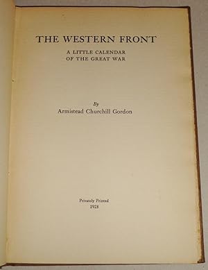 The Western Front, A Little Calendar of the Great War