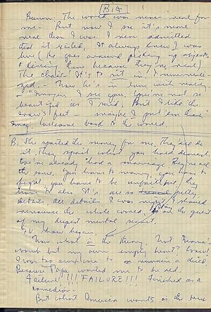 THE LAST ANALYSIS. HOLOGRAPH MANUSCRIPT OF SAUL BELLOW'S ONLY PLAY