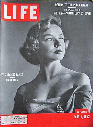 Life Magazine May 5, 1952 - Cover: Diana Lynn