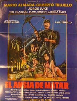 El Ansia de Matar. Movie poster. (Cartel de la Película).
