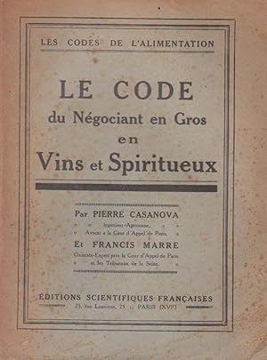 Code du négociant en gros en vins et spiritueux (Le)
