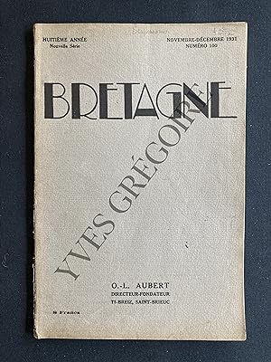 BRETAGNE-N°100-NOVEMBRE ET DECEMBRE 1931