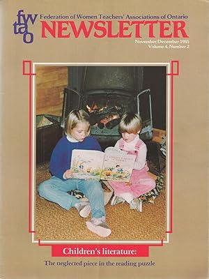 Federation Women's Teachers Association Of Ontario Newsletter, Children's Literature November / D...