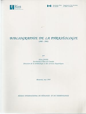 Bibliographie De La Phraseologie