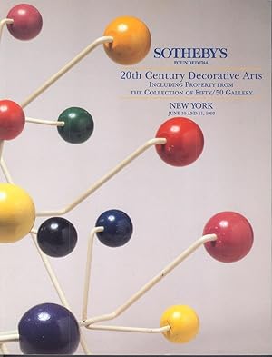 20TH CENTURY DECORATIVE ARTS Including Property from the Collection of Fifty/50 Gallery. June 10 ...
