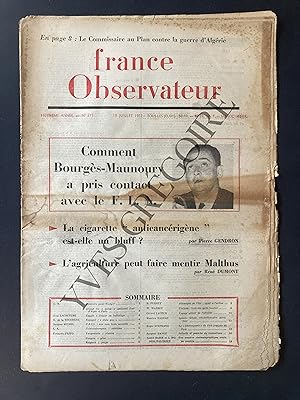 FRANCE OBSERVATEUR-N°375-18 JUILLET 1957