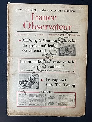 FRANCE OBSERVATEUR-N°371-20 JUIN 1957