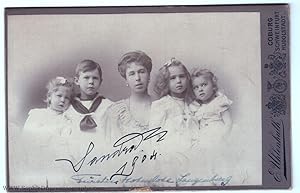Charming cabinet photograph, by E. Uhlenhuth of Coburg, (of Saxe-Coburg, 1878-1942, daughter of A...