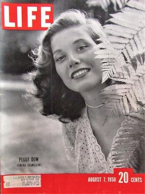 Life Magazine August 7, 1950 -- Cover: Peggy Dow, Camera Chamelon