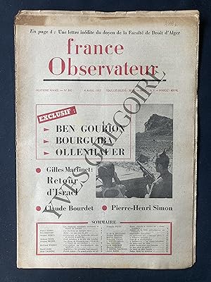 FRANCE OBSERVATEUR-N°360-4 AVRIL 1957