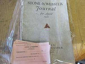 Stone & Webster Journal for April & May 1921 Vol. 28 No. 4 , No. 5
