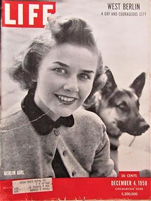 Life Magazine December 4, 1950 -- Cover: Berlin Girl