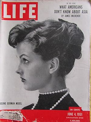Life Magazine June 4, 1951 -- Cover: Rising German Model