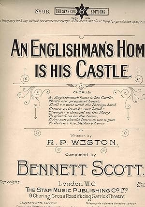An Englishman's Home is His Castle - Vintage Sheet Music