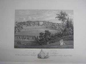 An Original Antique Engraving Illustrating Cotswold House in Gloucestershire. Published in 1825