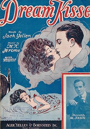Dream Kisses - Vintage Sheet Music Al Jolson Cover