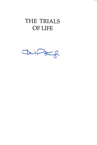 The Trials of Life: A Natural History of Animal Behaviour 1st Edition Signed David Attenborough