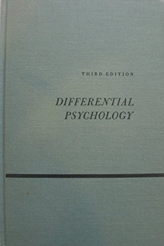 Differential Psychology: Individual and Group Differences in Behavior