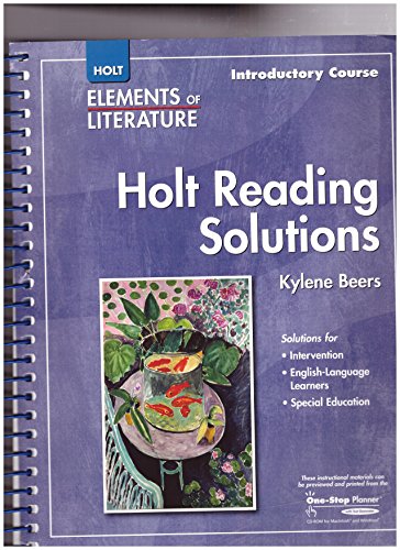 Elements of Literature Introductory Course, Holt Reading Solutions