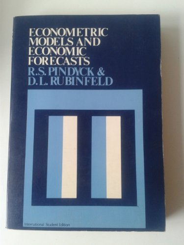 Econometric models and economic forecasts. Ex-Library.