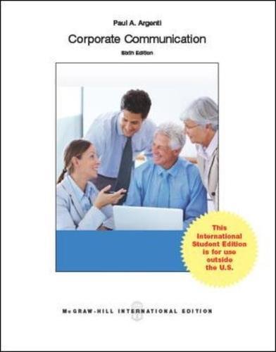 International Edition---corporate Communication, 6th Edition
