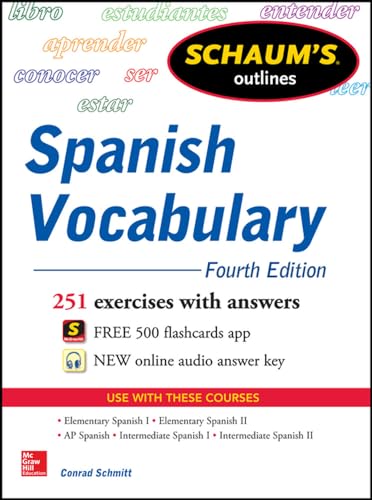 Schaum's Outline of Spanish Vocabulary, 4th Edition (Schaum's Outlines)