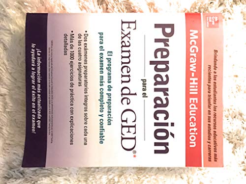Preparación para el Examen de GED (Mcgraw-Hill Education Preparacion Para el Examen de GED) (Spanish Edition)
Preparación para el Examen de GED (Mcgraw-Hill Education Preparacion Para el Examen de GED) (Spanish Edition)