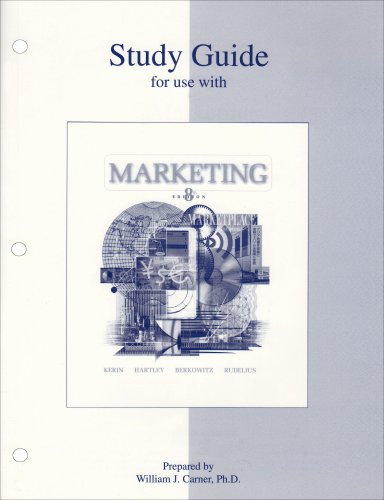 Study Guide to accompany Marketing 8th Edition