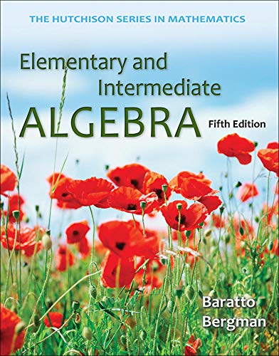 Elementary and Intermediate Algebra (Hutchison Series in Mathematics)