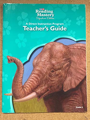 Reading Mastery Reading/literature Strand Grade 5, Teacher Guide (reading Mastery Level Vi)