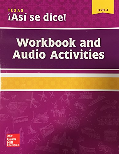 Asi se dice! Level 4, Workbook and Audio Activities (SPANISH)