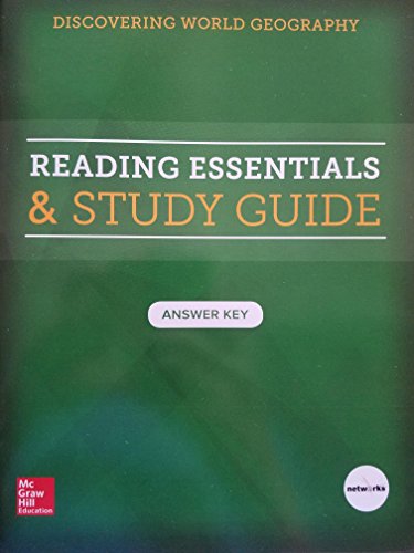Discovering World Geography; Reading Essentials & Study Guide Answer Key, 9780076766758, 0076766756
Discovering World Geography; Reading Essentials & Study Guide Answer Key, 9780076766758, 0076766756