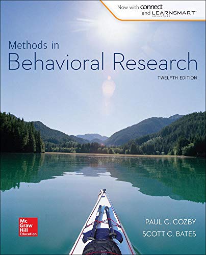 Methods in Behavioral Research (BB Psychology) Standalone Book