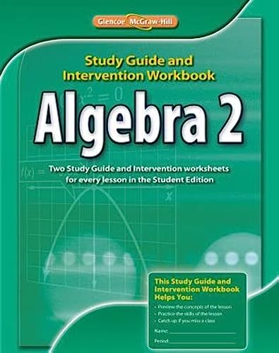 Algebra 2, Study Guide & Intervention Workbook (Merrill Algebra 2)