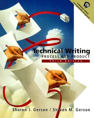 technical writing process and product The significantly enhanced, completely revised, full color 5 th edition of technical writing: process and product guides students through the entire writing process. technical writing process and product The significantly enhanced, completely revised, full color 5 th edition of technical writing: process and product guides students through the entire writing process.