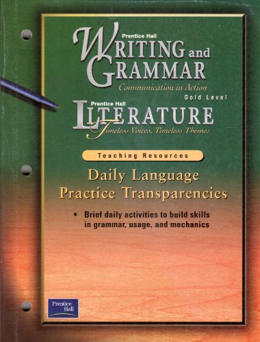 Prentice Hall Writing and Grammar (Gold Level) Teaching Resources