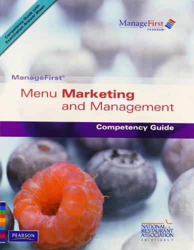 ManageFirst: Menu Marketing and Management with Pencil/Paper Exam