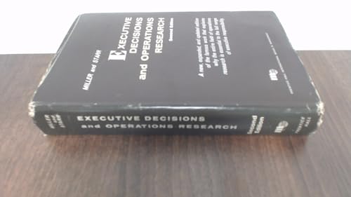 Executive decisions and operations research (Prentice-Hall international series in management)
Executive decisions and operations research (Prentice-Hall international series in management)