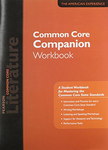 Pearson Literature 2015 Common Core Companion Workbook Grade 11
