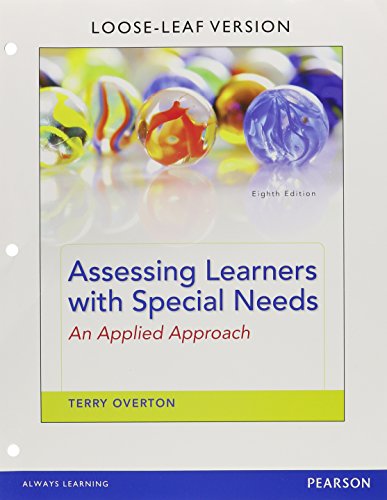 Assessing Learners with Specials Needs an Applied Approach