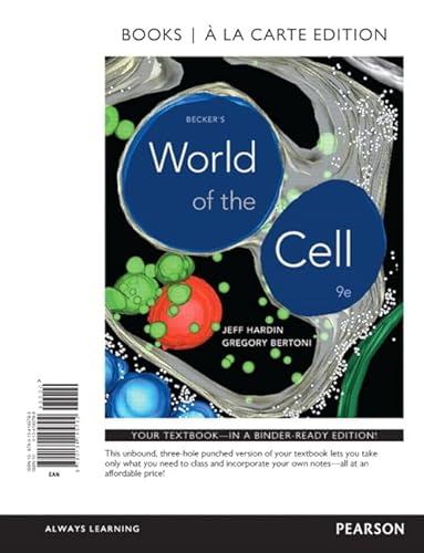 Becker's World of the Cell, Books a la Carte Edition (9th Edition)