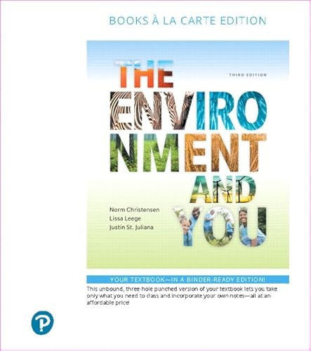 The Environment and You, Books a la Carte Edition (3rd Edition)