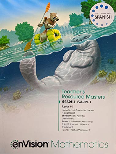 enVision Mathematics 2020 Teacher Resource Masters Grade 4 Volume 1, c. 2020, 9780134954189, 0134954181
enVision Mathematics 2020 Teacher Resource Masters Grade 4 Volume 1, c. 2020, 9780134954189, 0134954181