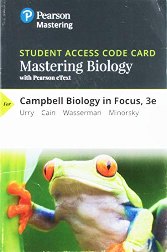 Mastering Biology with Pearson eText -- Standalone Access Card -- for Campbell Biology in Focus (3rd Edition)
Mastering Biology with Pearson eText -- Standalone Access Card -- for Campbell Biology in Focus (3rd Edition)