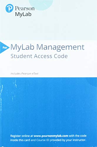 Organizational Behavior -- 2019 MyLab Management with Pearson eText Access Code
