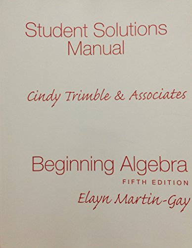 Beginning Algebra Martin Gay 109