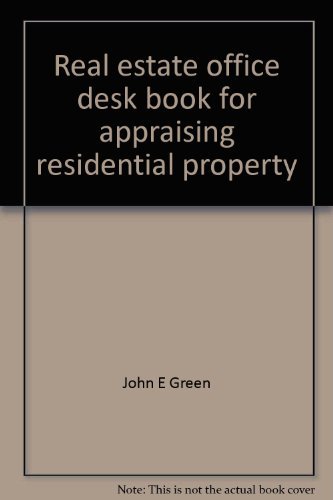 Real Estate Office Desk Book for Appraising Residential Property