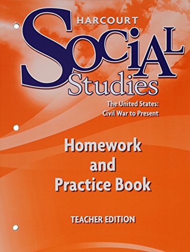 Hmwk&prac Bk Te Us: C-War/Pres SS 08 (Harcourt Social Studies)