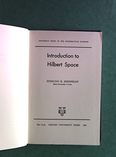 Introduction to Hilbert Space